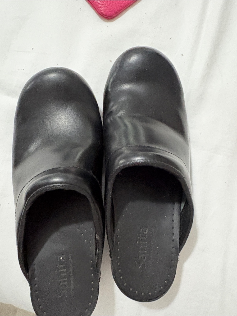 Dansko Sanita Black Slip-On Womens Clogs size 8